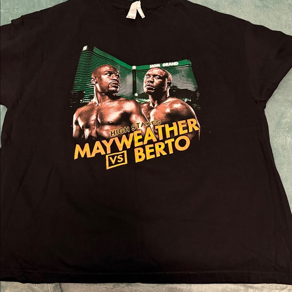 Alstyle Black Mayweather vs Berto Graphic Tee